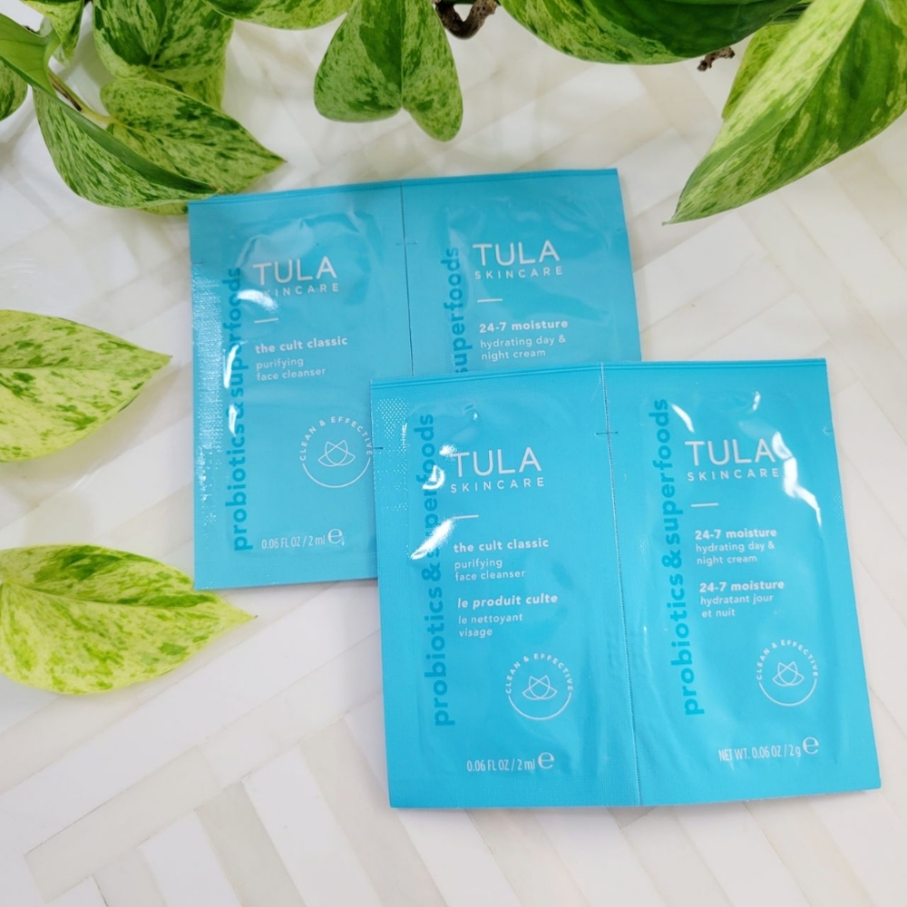 NEW! Tula 4 Sample Bundle - Cult Classic Cleanser and 24/7 Day & Night Cream